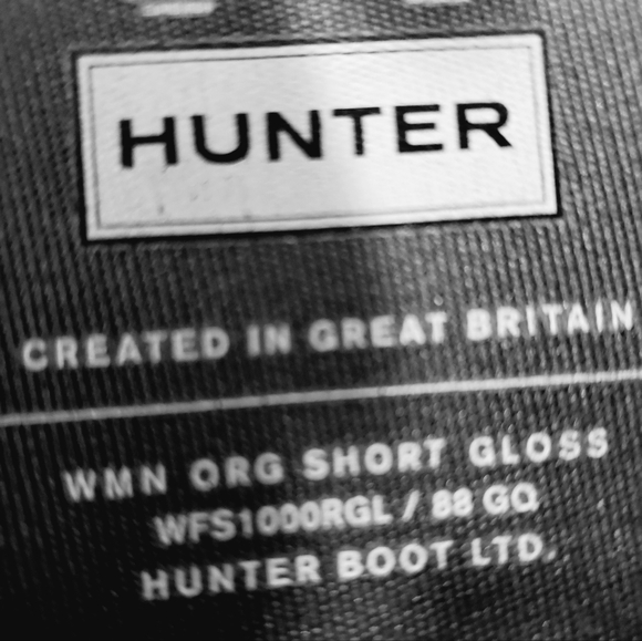 HUNTER Original Grey Short Gloss Boots - Picture 5 of 12